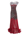 Vestido Flapper Vintage 1920s Rojo