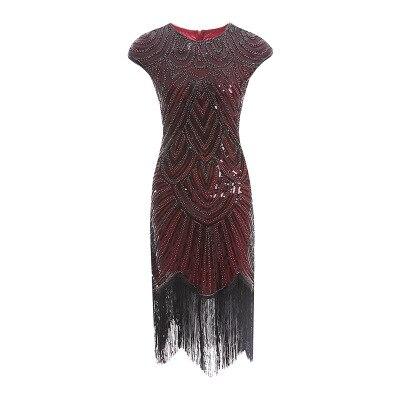 Vestido 20s Burdeos