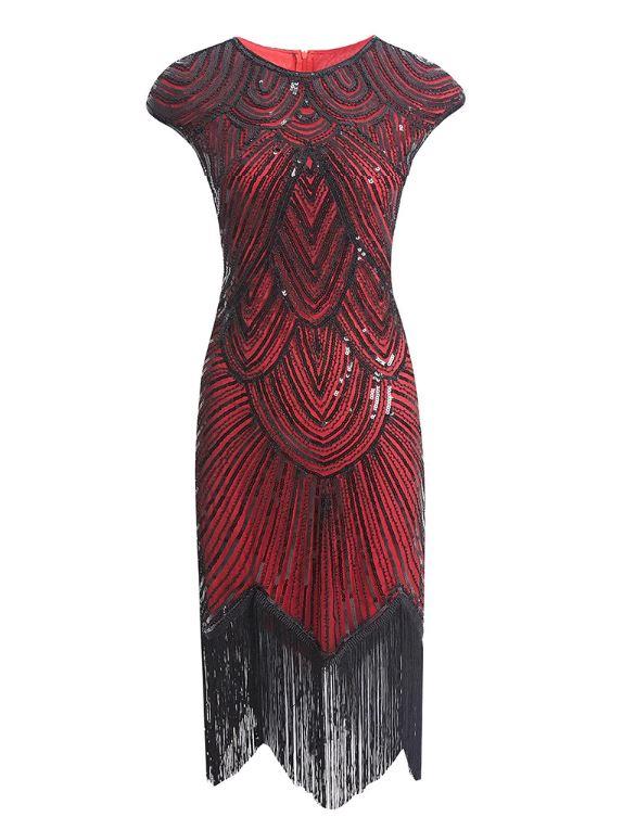 Vestido Años 20 Rojo