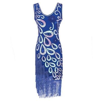 Vestido Estilo Años 20 Azul