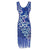 Vestido Estilo Años 20 Azul