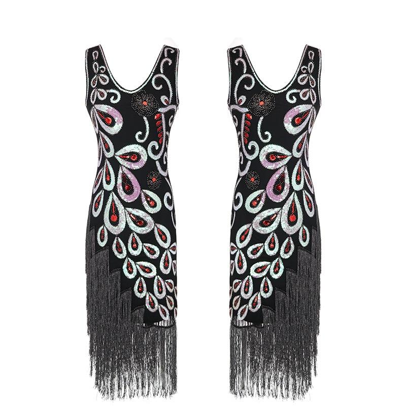 Vestido Estilo Años 20 Negro