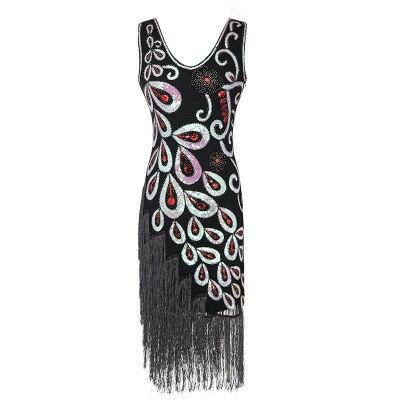 Vestido Estilo Años 20 Negro