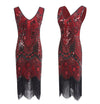 Vestido Vintage 1920s Paris Rojo
