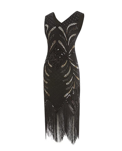 Vestido Negro Estilo Años 20