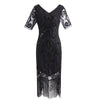 Vestido 20s Encaje Negro