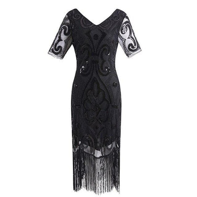 Vestido 20s Encaje Negro