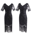 Vestido 20s Encaje Negro