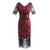 Vestido De Encaje Rojo De Los Años 20