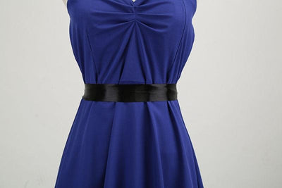 Vestido Vintage Azul Marino