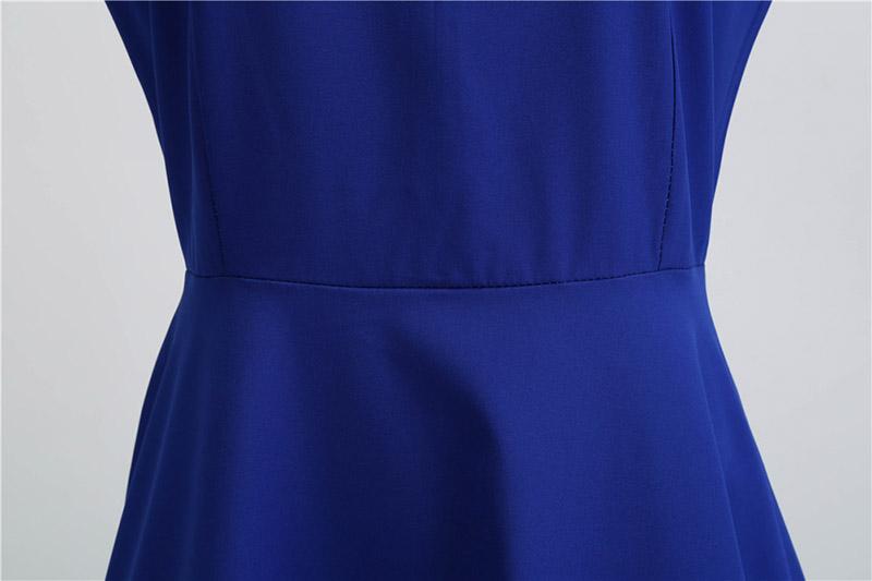 Vestido Vintage De Encaje Azul