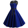 Vestido Vintage De Encaje Azul