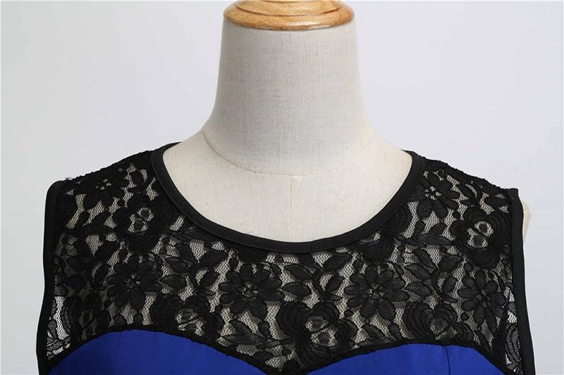 Vestido Vintage De Encaje Azul