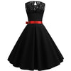 Vestido Vintage De Encaje Negro
