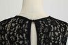 Vestido Vintage De Encaje Con Lunares Negros