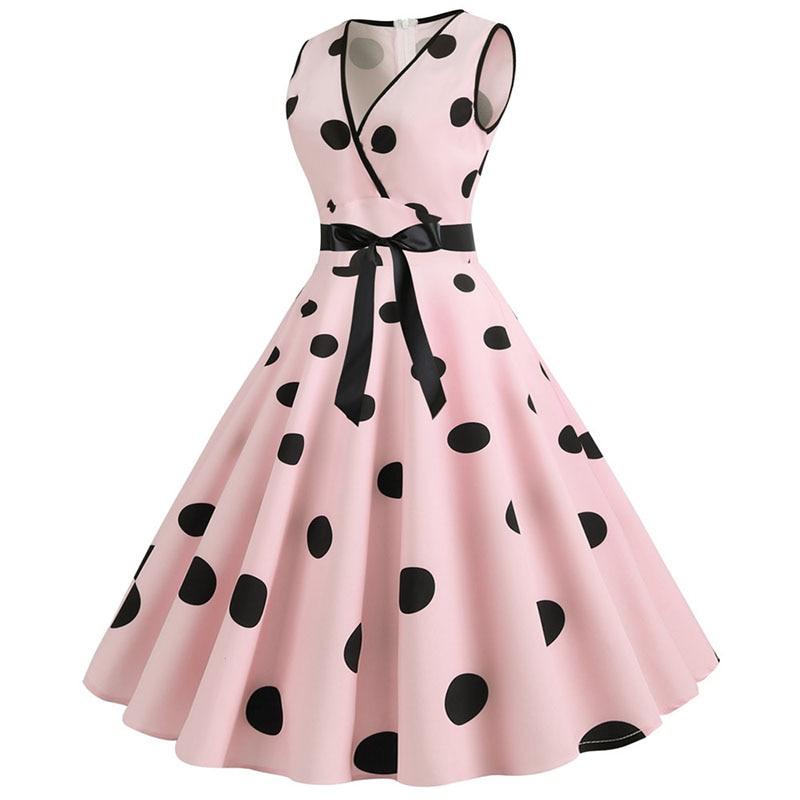 Vestido 50s Escote V