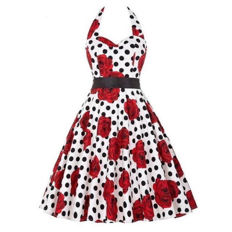 Vestido De Flores De La Vendimia