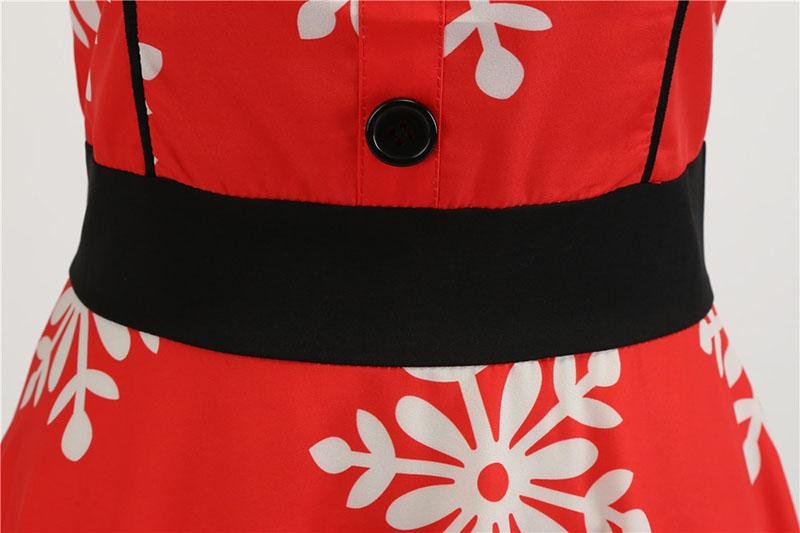 Vestido Vintage De Copo De Nieve