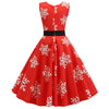 Vestido Vintage De Copo De Nieve