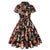 Vestido Pinup Vintage 60s Talla Grande Negro