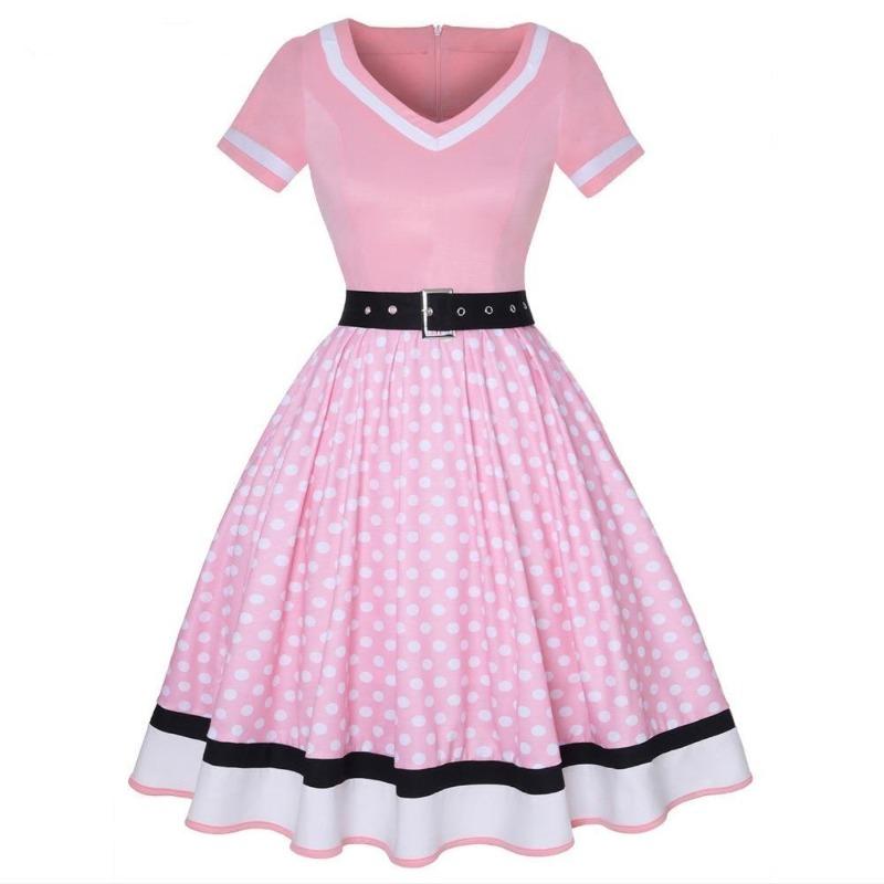 Vestido 60s Rosa
