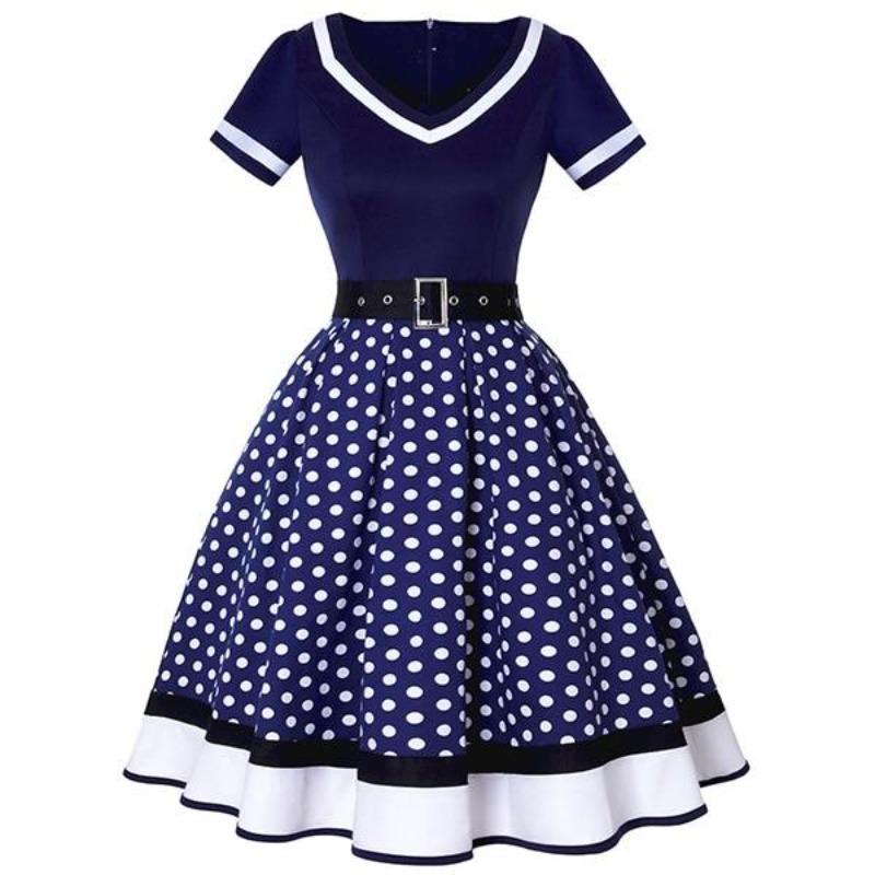 Vestido 60s Azul