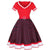 Vestido Vintage Rojo Talla Grande V