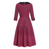 Vestido Vintage Rojo De Invierno