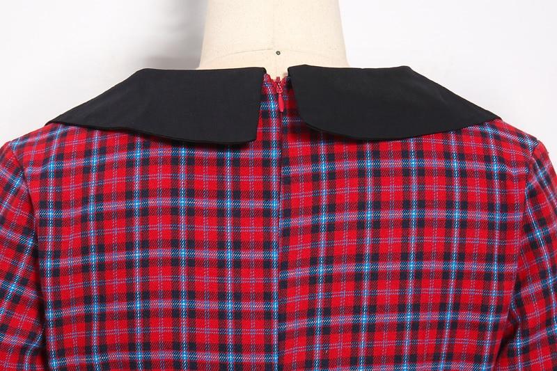 Vestido Vintage Rojo De Invierno