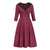 Vestido Vintage Rojo De Invierno