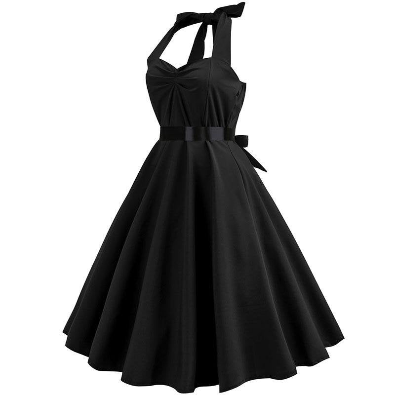 Vestido Negro De La Vendimia
