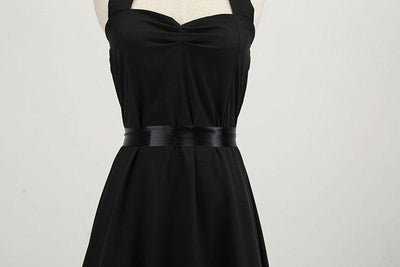 Vestido Negro De La Vendimia