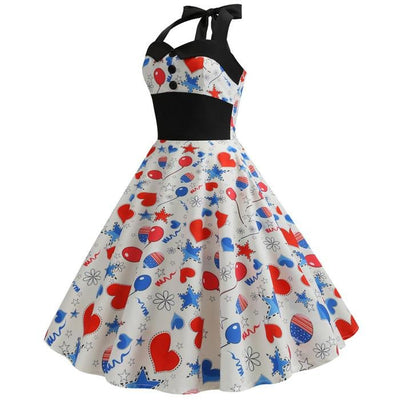 Vestido De Fiesta Pin-Up Vintage