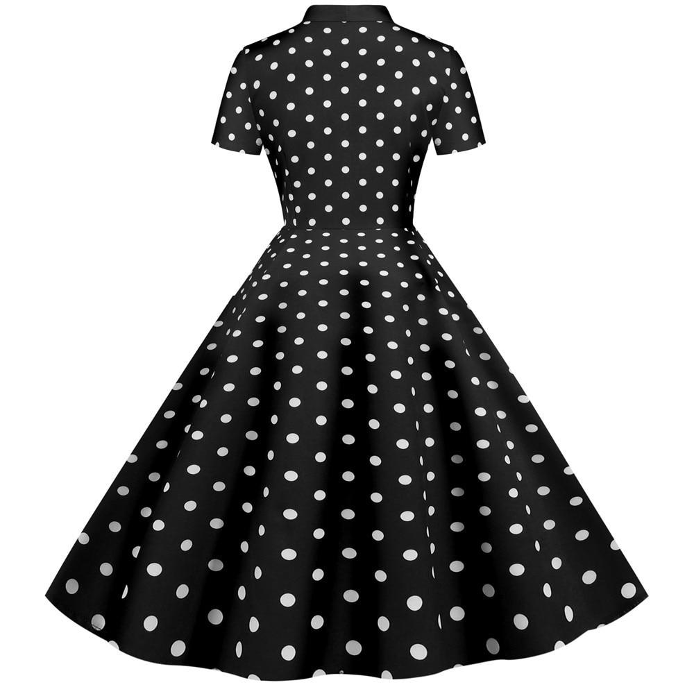 Vestido Retro Vintage Negro