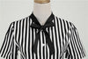 Vestido Retro Vintage Blanco Y Negro