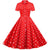 Vestido Retro Vintage Rojo