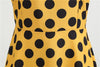 Vestido Vintage Rockabilly Amarillo Lunares