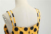 Vestido Vintage Rockabilly Amarillo Lunares