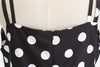 Vestido Vintage Rockabilly Negro Lunares Blancos