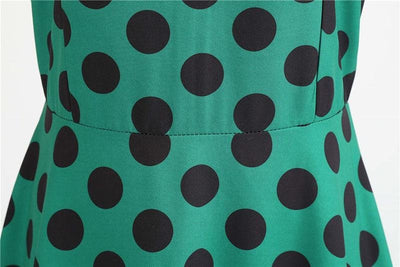 Vestido Vintage Rockabilly Guisantes Verdes