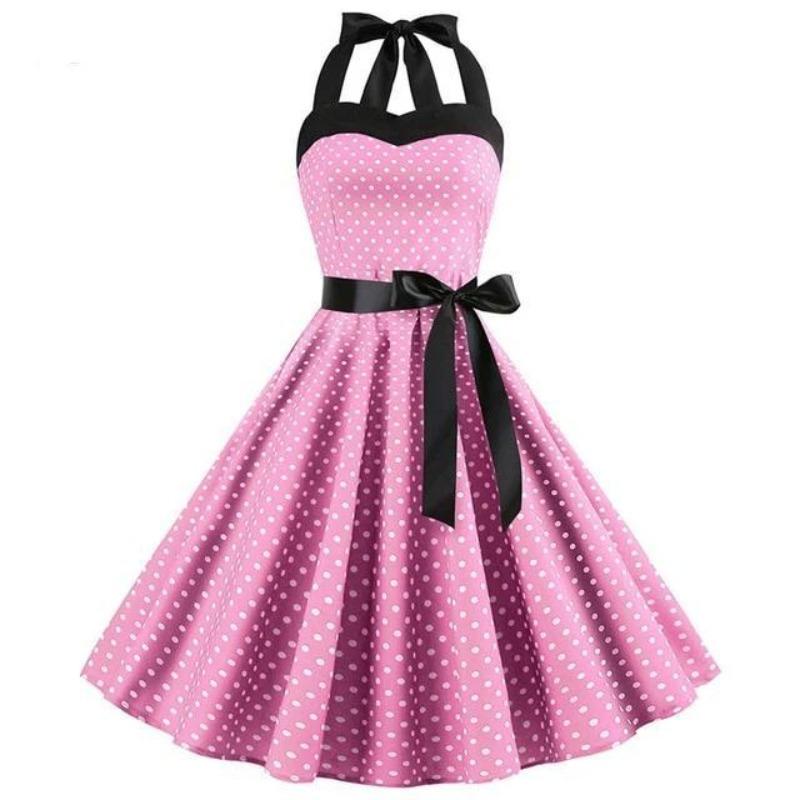 Vestido Rosa De La Vendimia