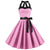 Vestido Rosa De La Vendimia