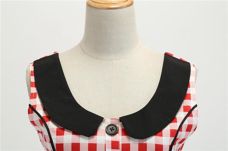 Vestido Vintage Rojo Y Blanco