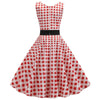 Vestido Vintage Rojo Y Blanco