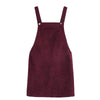 Vestido Adolescente Vintage Terciopelo Burdeos