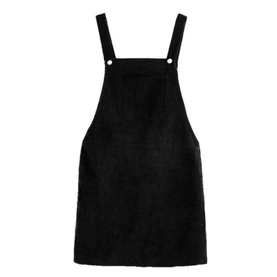 Vestido Adolescente Vintage Terciopelo Negro