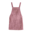 Vestido Adolescente Vintage Terciopelo Rosa