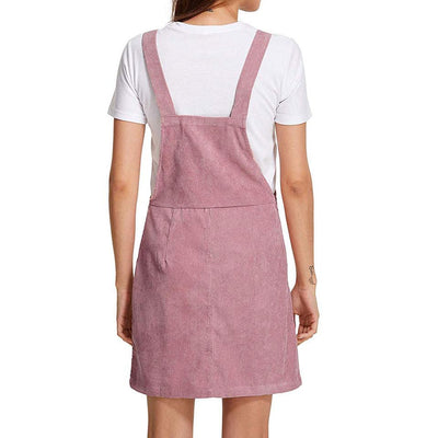 Vestido Adolescente Vintage Terciopelo Rosa