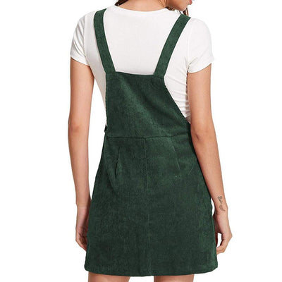 Vestido Adolescente Terciopelo Vintage Verde