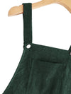 Vestido Adolescente Terciopelo Vintage Verde